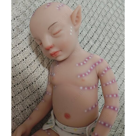 45cm Reborn Baby Dolls Full Body Platinum Soft Silicone Doll 4.96lbs Girl Baby - Picture 15 of 16